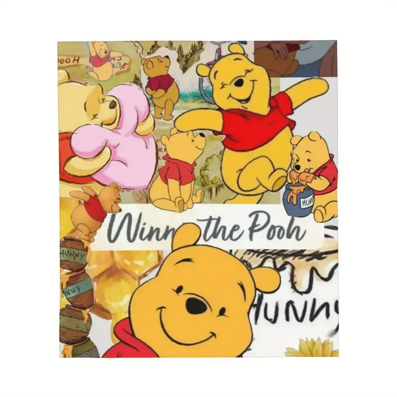[SummerVibes] DISNEY CLASSIC Winnie The Pooh Blanket Lightweight Soft Beige Premium Microfiber Durable Easy Care Multi Functional For Home Decor Comfy Cozy Gift