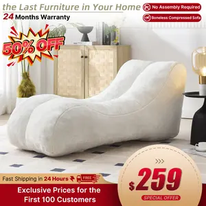 Creative Bean Bag Sofa Chair for Adults with High-Quality Sponge Filling and Polyester Fiber,Yoga sofa，59x30x23.6 inches