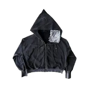 Kyn Apparel Autumn and Ripped Hoodie Sweater Design Heavy Loose Hip Hop Retro Fashion Brand Top