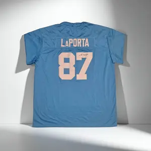 Sam LaPorta of the Detroit Lions autographed football jersey PAAS COA (XL)