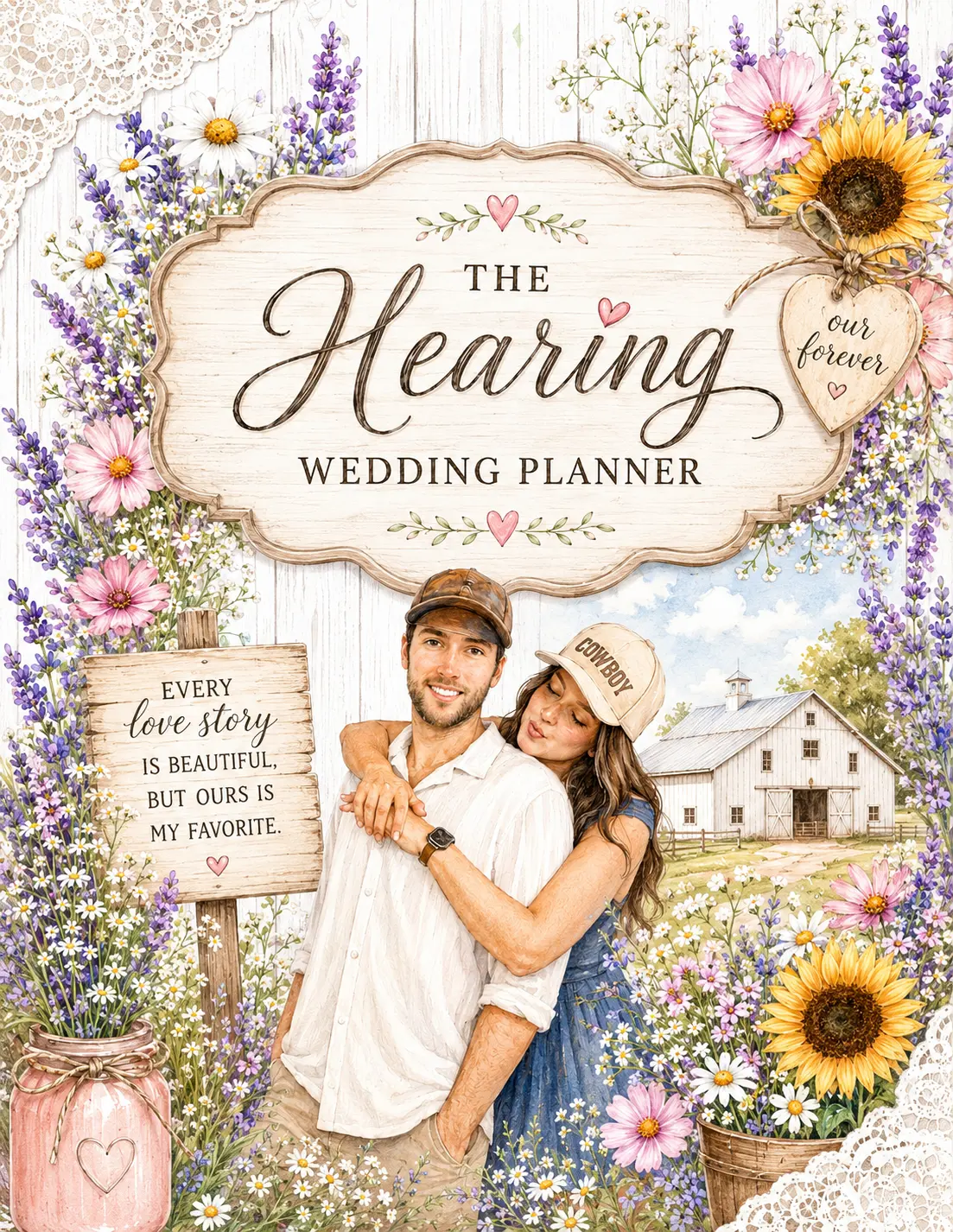 CUSTOM COLOR Personalized Wedding Planner