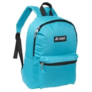 212 MAIN Everest Basic Mid-Size Backpack - Turquoise, Streamlined Design, Spacious Interior, Easy-Access Front Zip