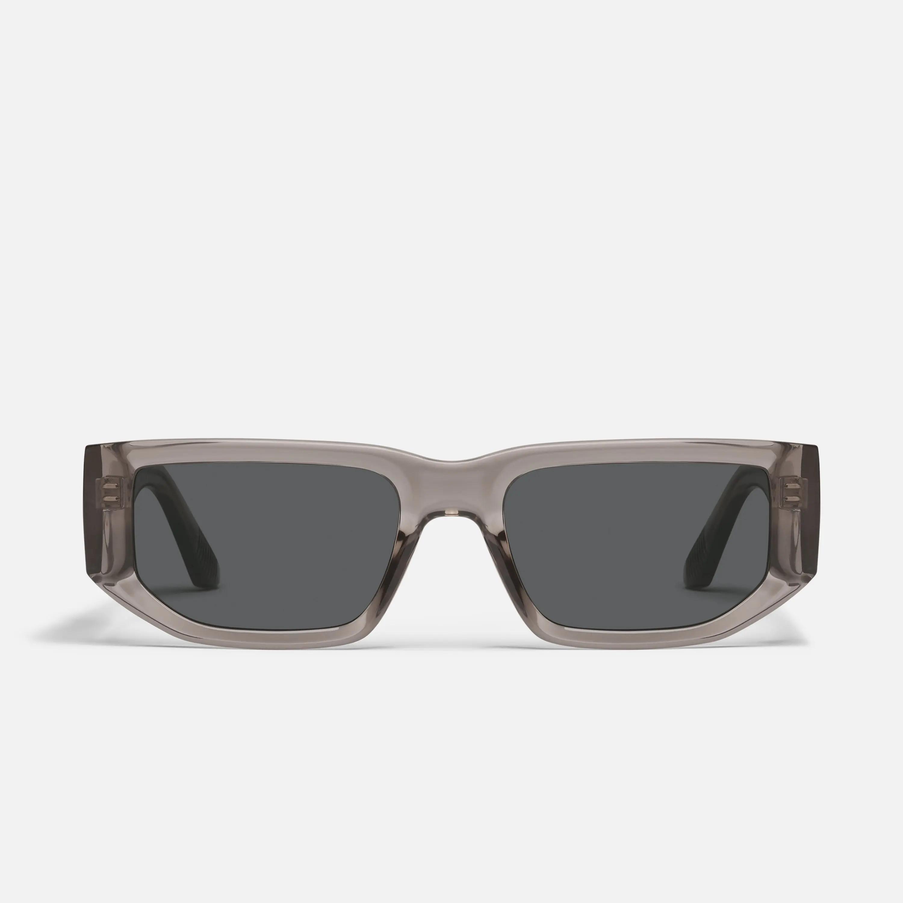 QUAY - GOOD TIME Sunglass - Adjustable Chameleon Sunglasses with Beveled Detailing & CR 39 Lenses - Narrow Rectangle Frame