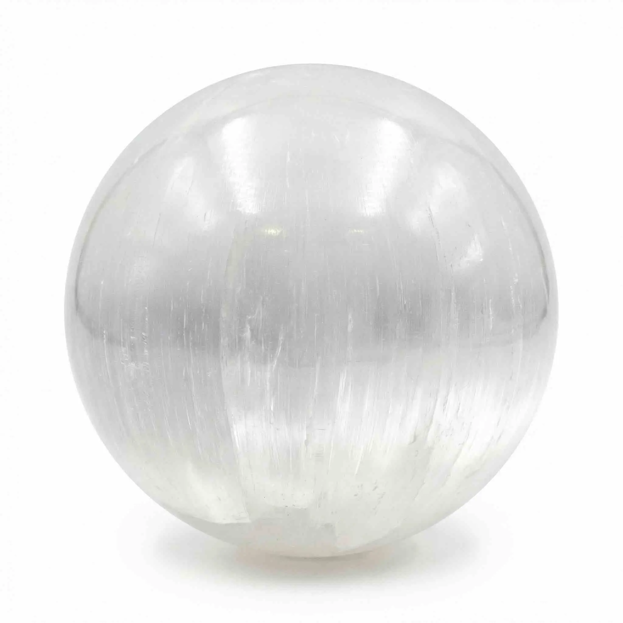 Selenite Gazing Ball — Meditation, Clarity &amp; Energy Cleansing Sphere