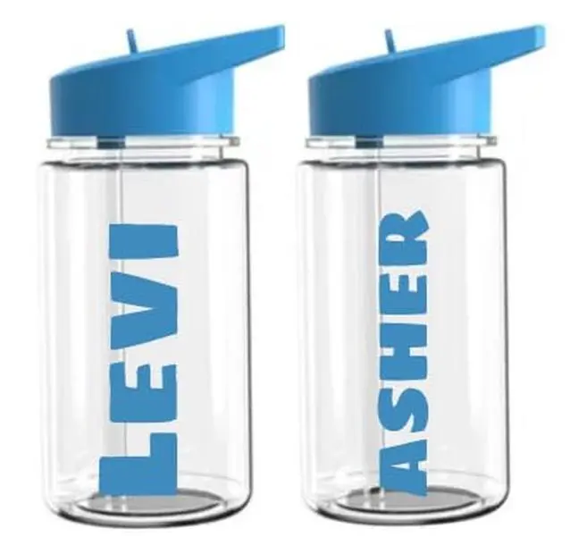 Shelzy's Designs 18oz Customizable Dad Name Water Bottle Perfect for Birthdays and Fathers Day. BPA Free plastic Drinkware Lid Reusable Stylish