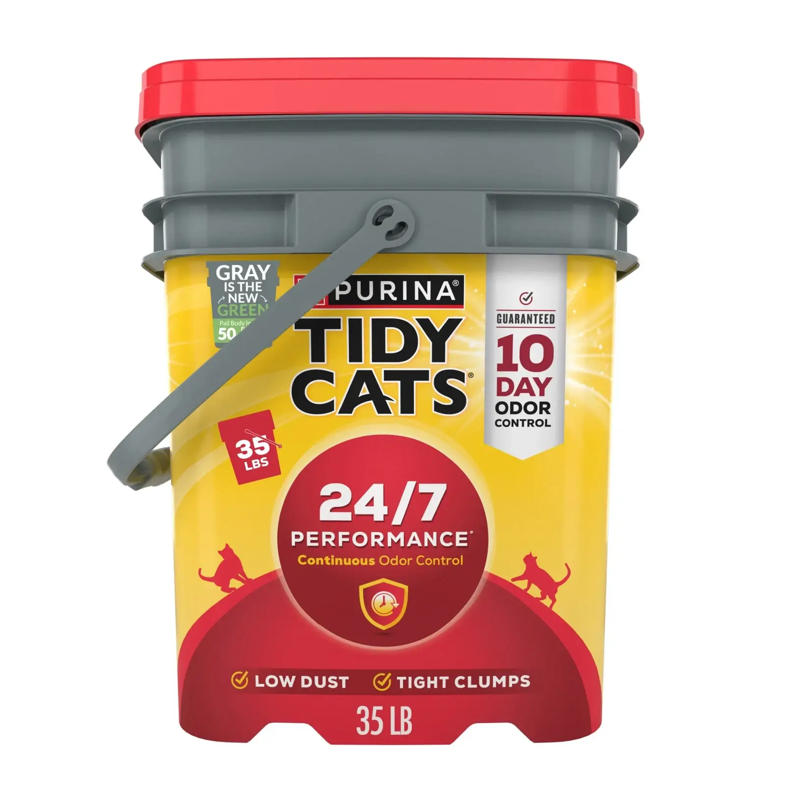 24/7 Performance Clumping Cat Litter, Clean Linen Scent, 35 Lb Pail