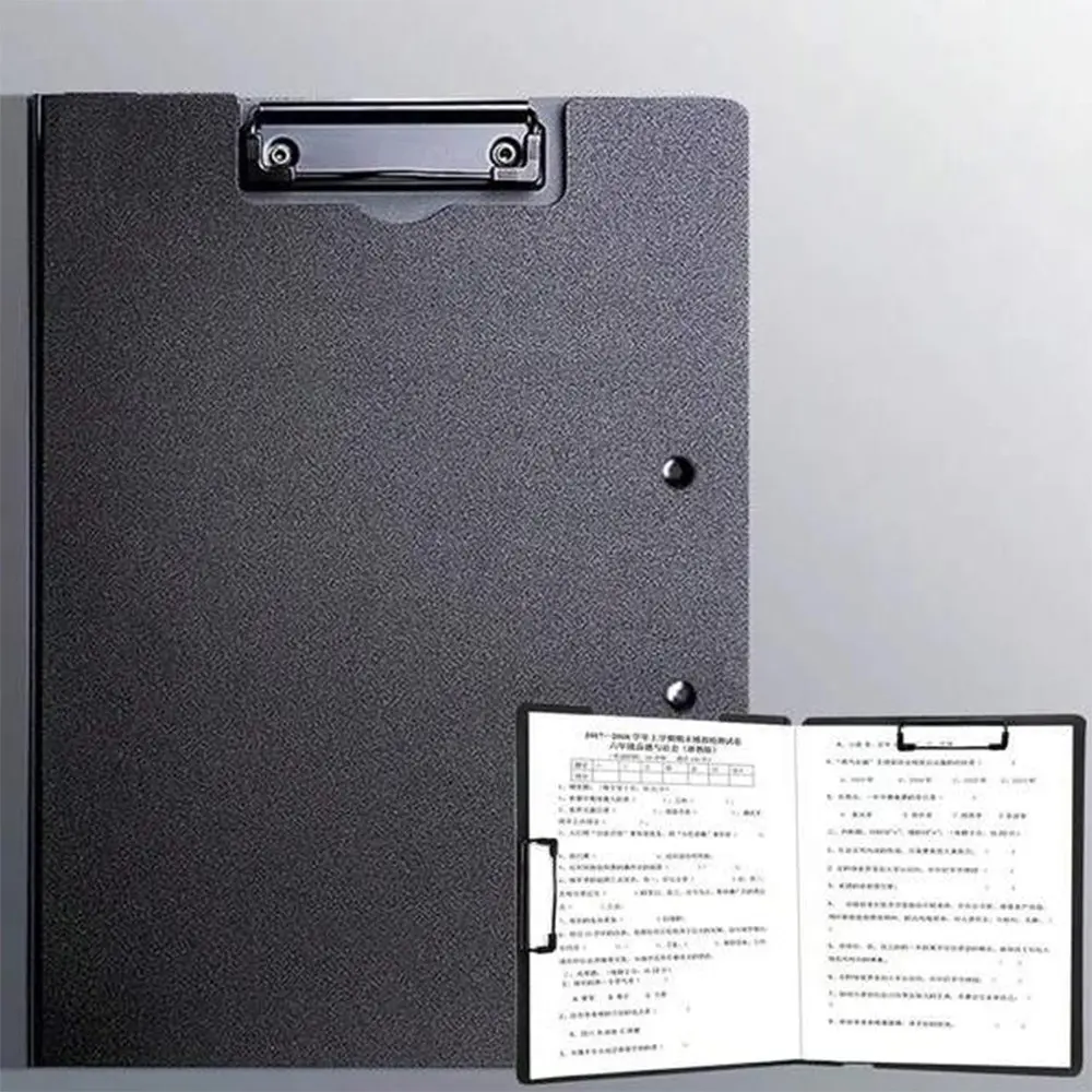 A4 Plastic Clipboard with Lid, Lightweight Writing Folder, Clip File Organizer, School Office Supply, Student Worker Archive Pad Storage