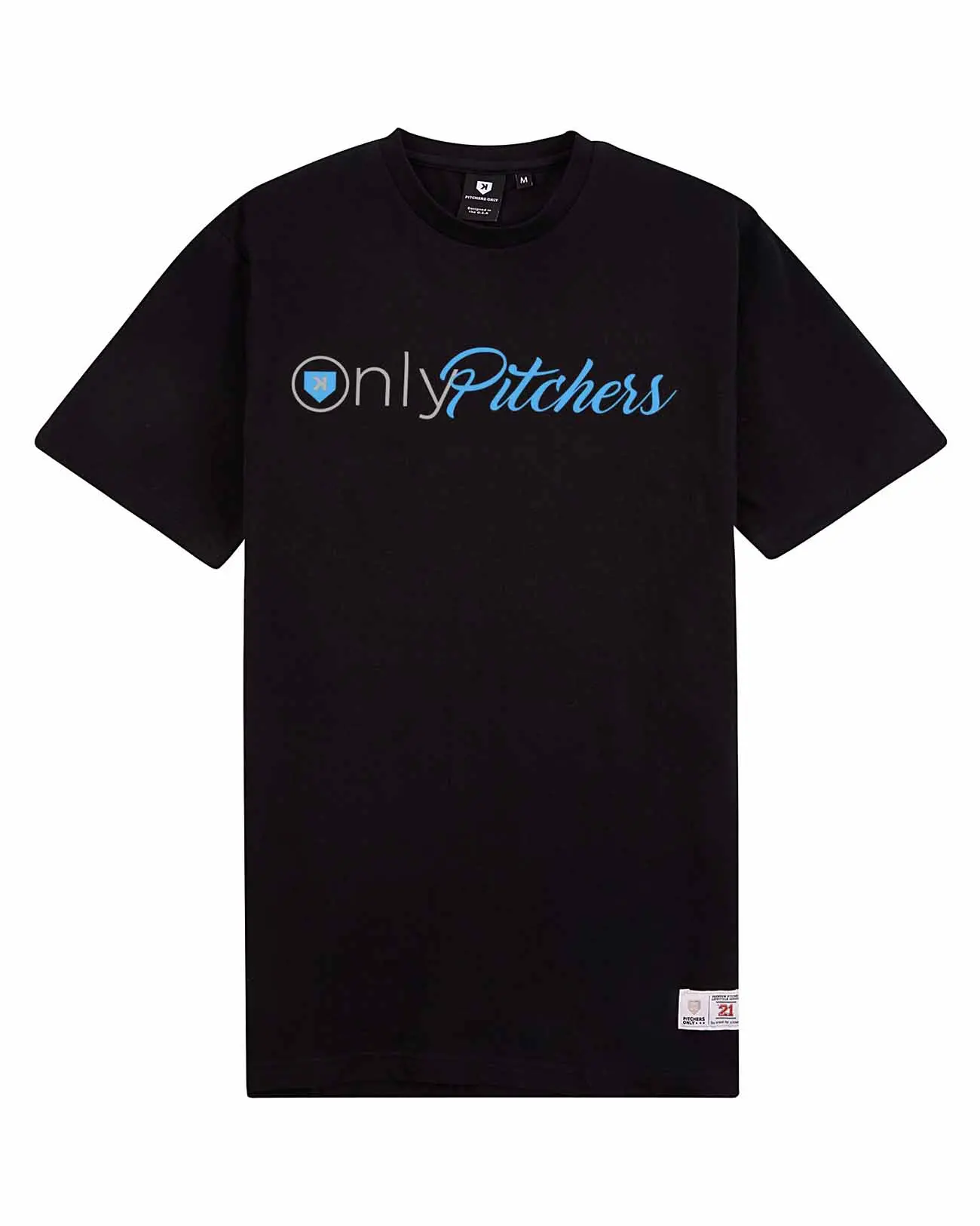 Men's Baseball T-Shirt, Pitchers Only OnlyPitchers, 100% Cotton, Fitted Style