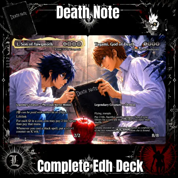 Book of Fate Proxy commander deck | Dark Fantasy Anime Inspired Proxy Cards | Premium Collectible Card Set | 100 Proxy Cards for Casual Play