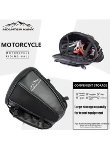 Motorcycle Rear Seat Bag Tail Pack, Riding Saddlebag, Durable Storage Solution for Motorcycles, Essential Gear for Travelers, Motorcycle Accessories, Motorbike