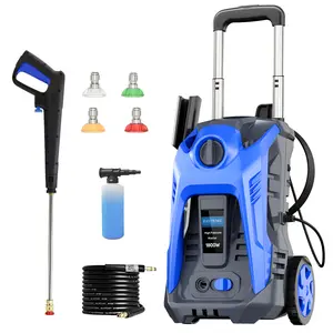 Electric Pressure Washer, 4200  PSI 2.0 GPM Electric Power Washer with 25 FT Hose, 16.4 FT Power Cord, Soap Tank Car Wash Machine Blue Ideal Cleaning for car wash, home, fence, yard, outdoor, siding, pool, brick Cleaning