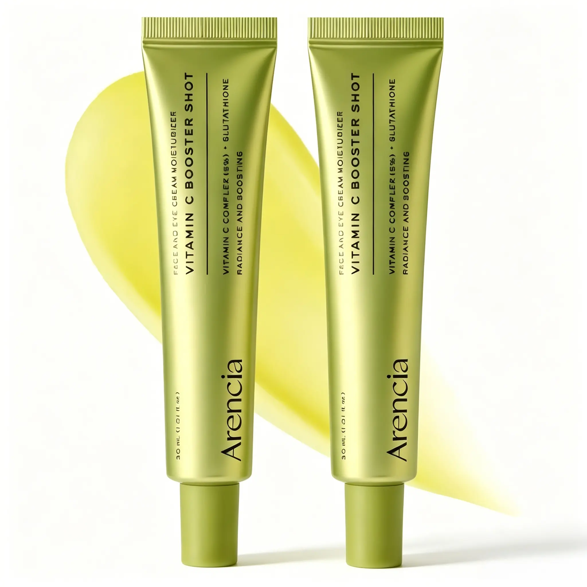 Arencia Unscented Vitamin C Booster Shot Glow Serum - Korean Beauty Skincare with Glutathione, Niacinamide, E - Brightening Solution,  Dark Spots Treatment, Skin Repair - Face Care Serum 30ml/1.01 fl.oz