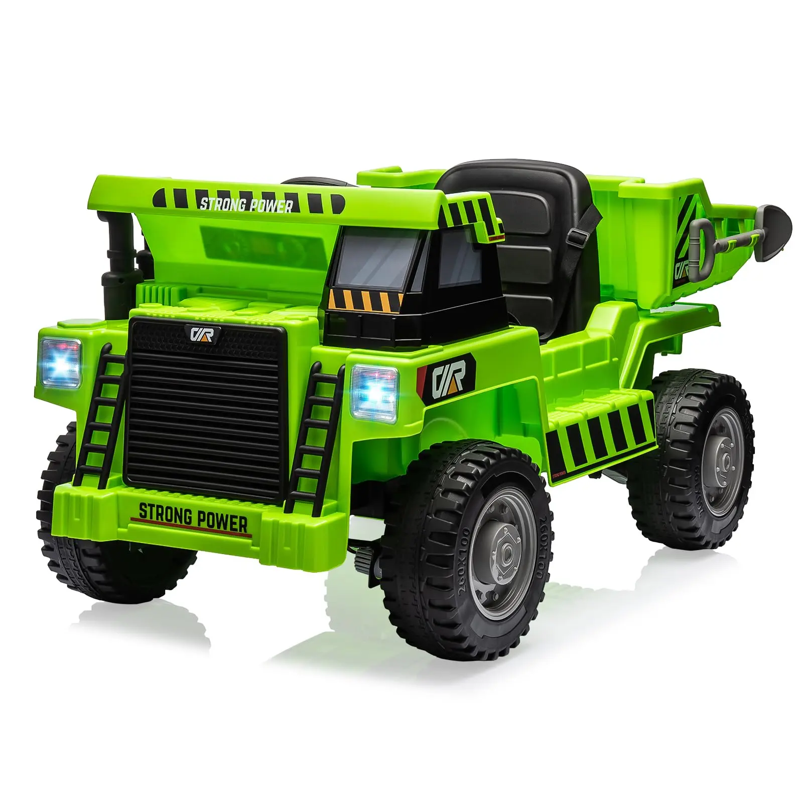GARVEE 12V Ride On Dump Truck with Remote Control - Electric Dump Bed Construction Vehicle Featuring Music and Power Ride-On Functionality, Suitable for Ages 4-8, Perfect Outdoor Ride-On Toy