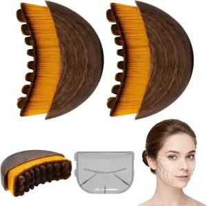 New Lymphatic Contour Face Brush, Dry Brushing FaceBrush, Massager for Face, Chin & Jawline Sculpting,Ergonomically Designed to Fit The Skin Precisely and RelieveFatigue