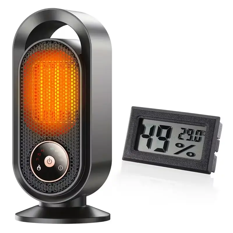 Space Heater, Portable Electric Small Heater for Indoor, 1500W PTC Ceramic Fast Safety Heater for Desk Office Bedroom Home,12H Timer, 3 Modes, Overheating & Tip-Over Protection shop heater