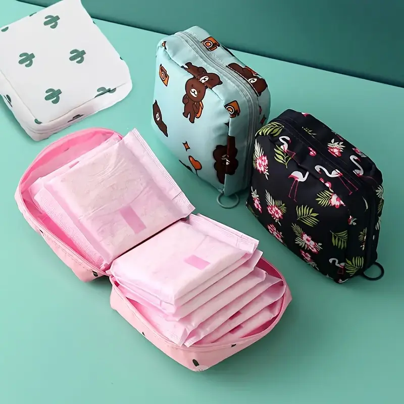 1pc Adorable coin purse storage bag, zipper makeup pouch, Cosmetic Pouch, portable small tampon bag, Makeup Organizer Pouch, Cosmetic Bags