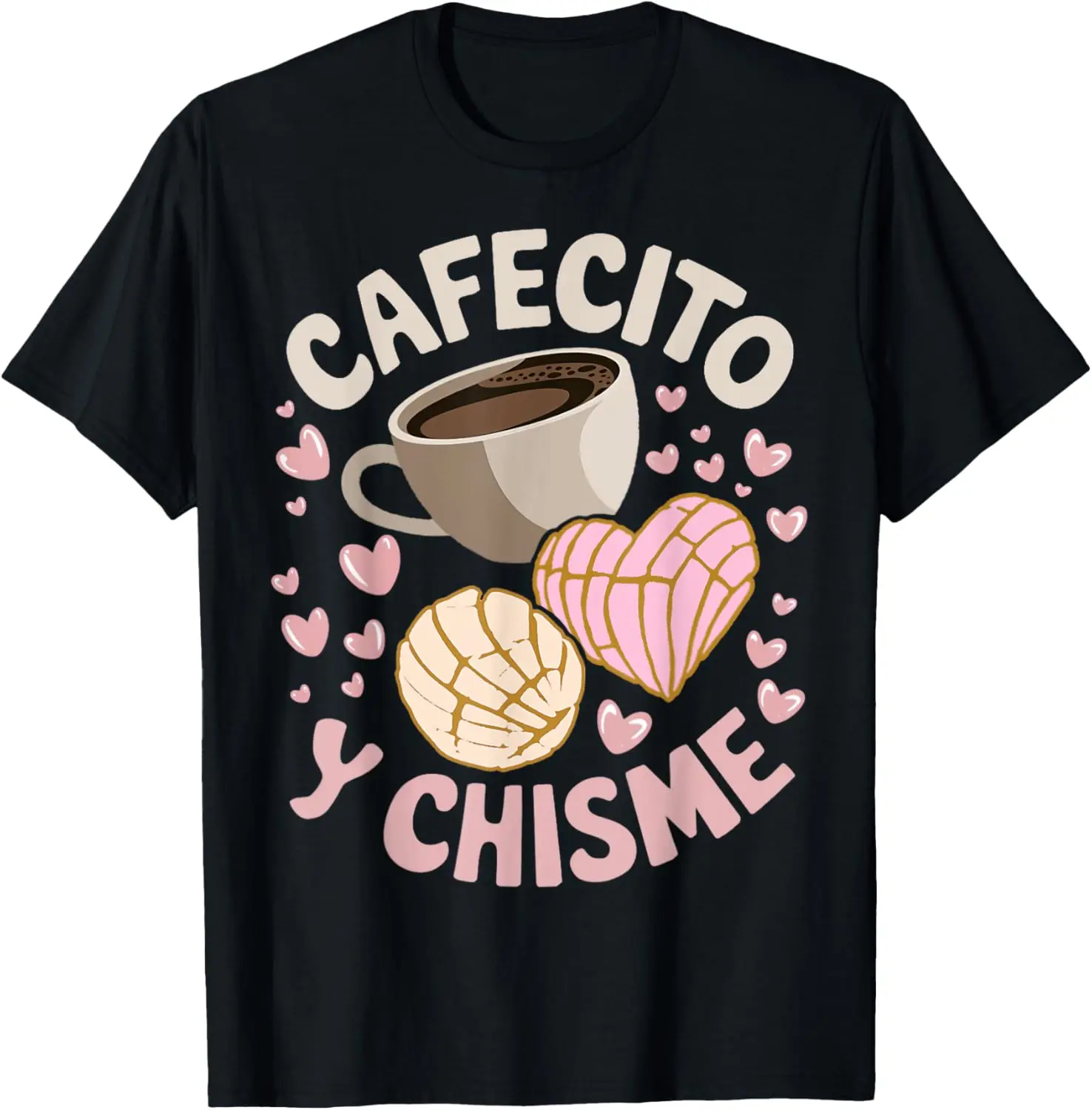 Men's 100% Cotton T-Shirt - Mexican Concha Graphic Print, Relaxed Fit Short-Sleeve Crewneck Top, Casual Streetwear for Everyday Wear, Tops, Comfy