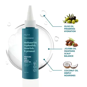 RevAir Extreme Hydration Moisture Rich Hair & Scalp Oil 4 oz. with Olive Jojoba & Coconut Oil Blend for Daily Use Lightweight Nourishing Hydrate Organic Argan Oil Organic Haircare