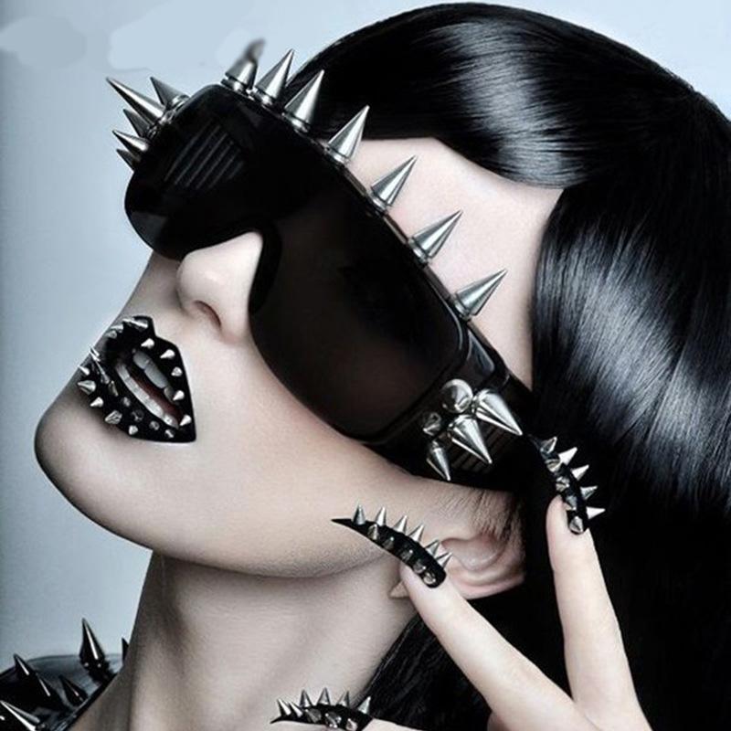 New Novelty Eyewear — Cyberpunk-Style "Demon" Glasses (Non-Prescription) | Unique & Trendy Party Accessories | Street Style Sunglasses for Travel & Fashion Outfits