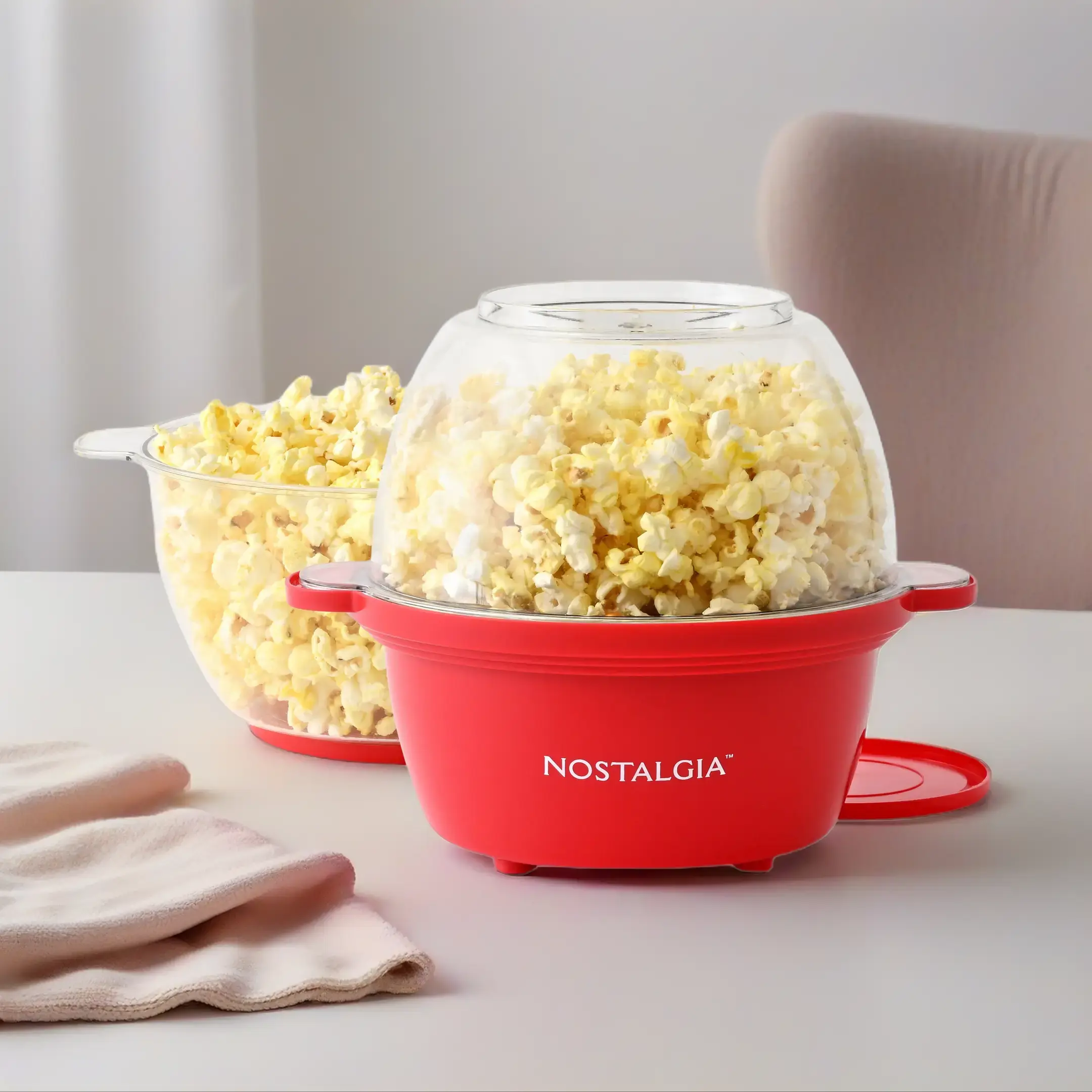 Nostalgia Classic Electric Stirring Popcorn Maker with 8-Cup Capacity and Cool-Touch Handle, Household Specialty Kitchen Appliance Nostalgia Classic Electric Stirring Popcorn Maker with 8-Cup Capacity and Cool-Touch Handle, Household Specialty Kitchen Appliance