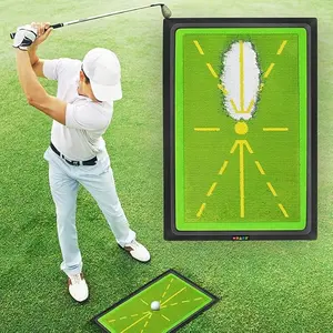 [2026 Upgraded] Golf Training Mat with Instant Swing Path Feedback, Heavy Duty Golf Hitting Mat for Swing Analysis & Ball Impact, Portable Swing Detection Pad for Golf Practice