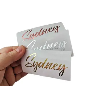 Vinyl Stickers Name - Personalized Design in Gold, Silver.