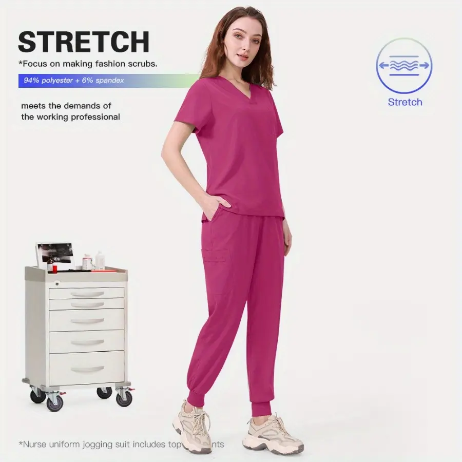 Uniform Nurse Women Costume Scrub Pants Sets Nursery Children's Playground Work Wear Comfortable Suit Uniforms