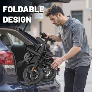 Compact, lightweight, foldable E-bike for kids, teens and adults; Go Anywhere, Store Anywhere; Commute Made Easy: Foldable Electric Bicycle; 350W Motor, 10 Ah battery, 20 MPH top speed