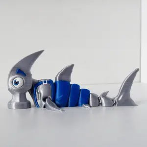 3D Printed Ocean Animal Hammerhead Shark Statue, Home Holiday Decor, Aquarium Decoration, Halloween Christmas Gift