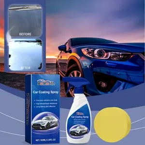 Homonth Car Coating Spray 100ml - Enhances Gloss & Smoothness, Anti-Fouling, Reduces Scratches, Easy Application for Car Paint Protection, Contains Lauryl Ether Sulfonate