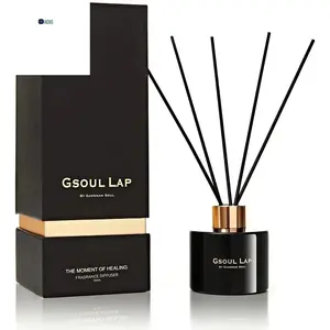 Rose and Dark Amber Reed Diffuser Set - Fragrance Oil Diffuser Reeds for Home and Office Decor, Fresh Flower Scented Sticks, Ideal for Gifts