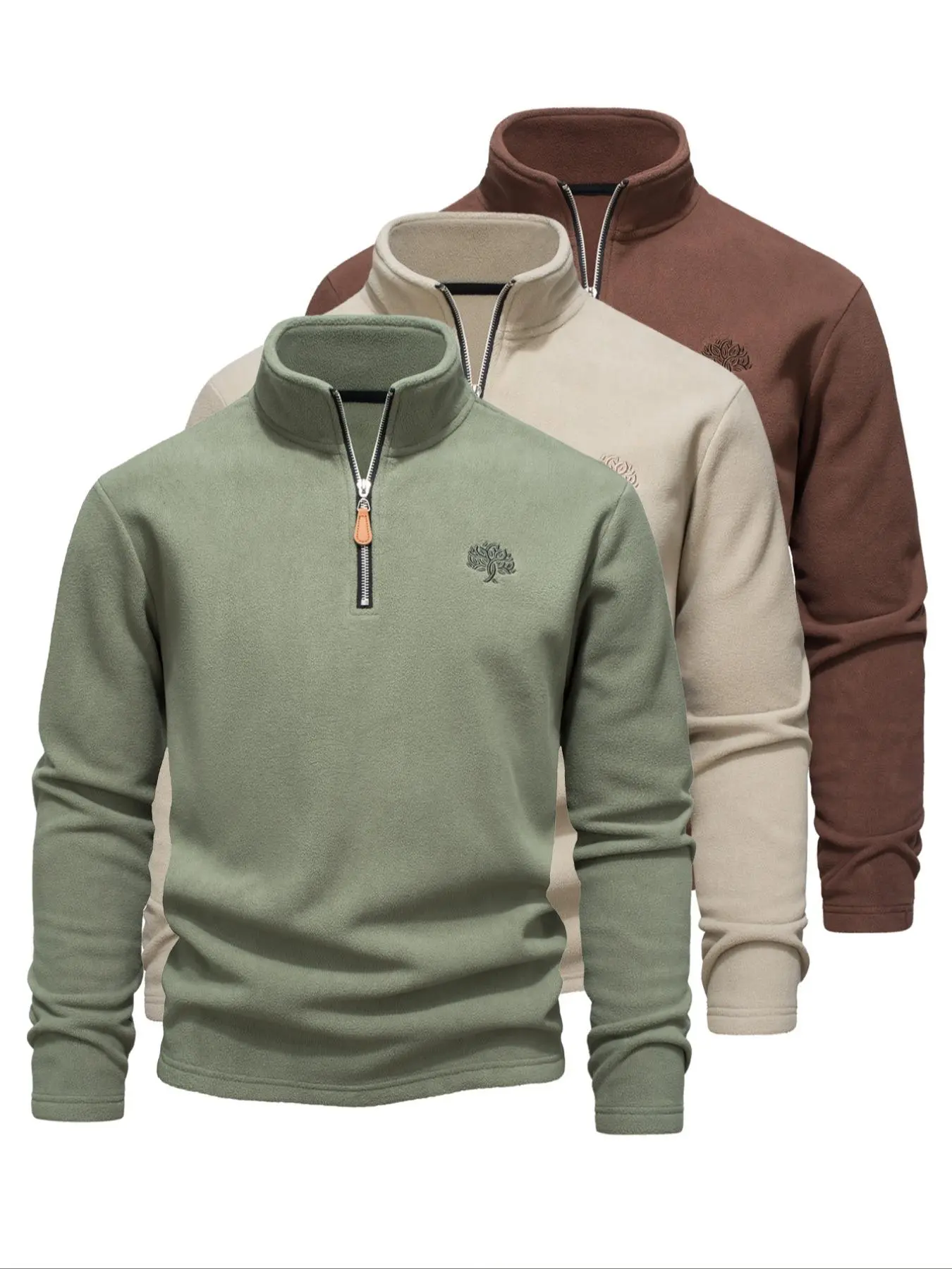 Beige - Light Green - Brown