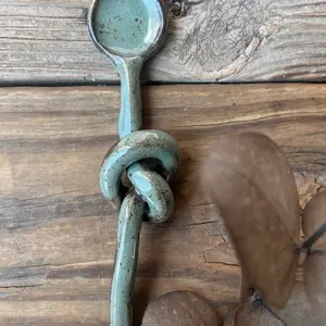 Handmade Spoon, Pottery Spoon, Kitchen Decor, Stirringg Spoon Tableware