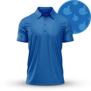 Birdie Finger Polo Shirt for Men – Cool Funny Golf Apparel with Breathable Performance Fabric