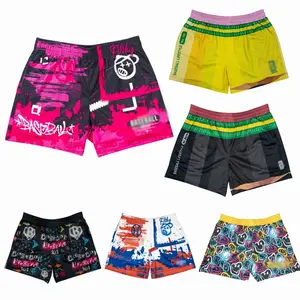 Baseball Lifestyle 101 Shorts – Smiley Slugger Youth Shorts | Fun Baseball Streetwear | Quick Dry Summer Mesh