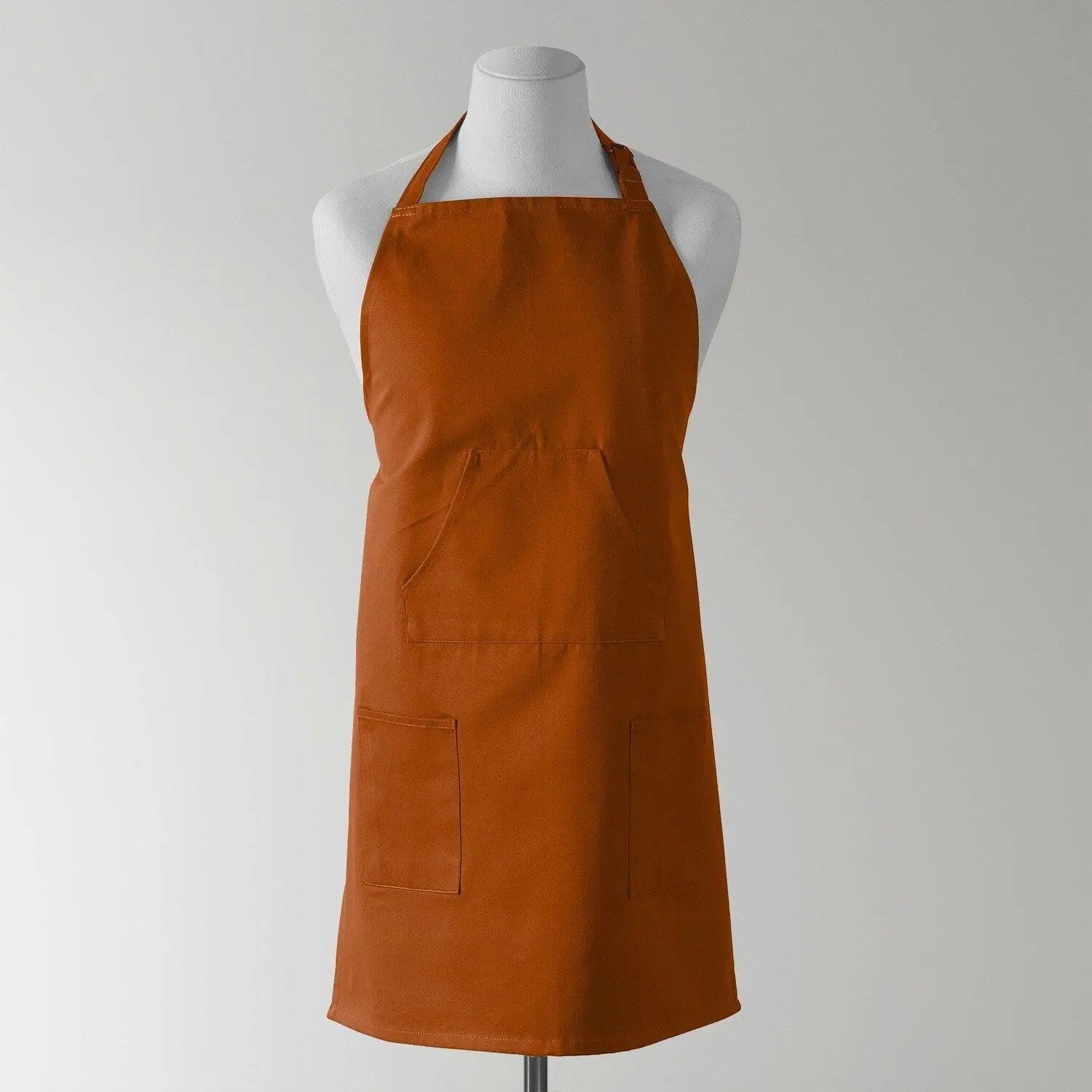 Bombay Rust Solid Cotton Apron