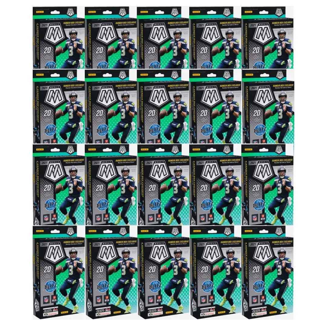 (20 Box)- 2021 Mosaic Football Hanger Box- Pick Your Team Break- Sports Trading Cards