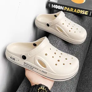 Unisex Outdoor-Indoor Slide Sandals - Trendy Clog Shoe, Slipper, Flipflop with Poop-Walking Style Design for Garden Use
