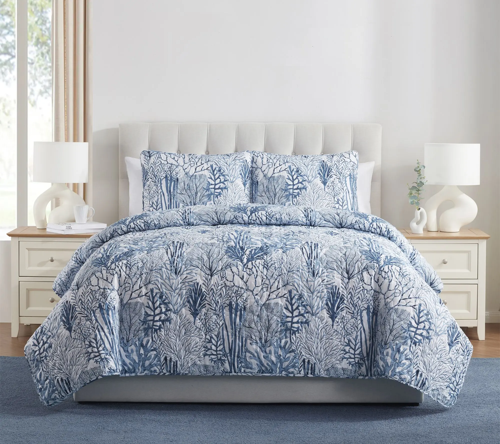 VCNY Home Gill 3pc Sea Plants Quilt Set, King