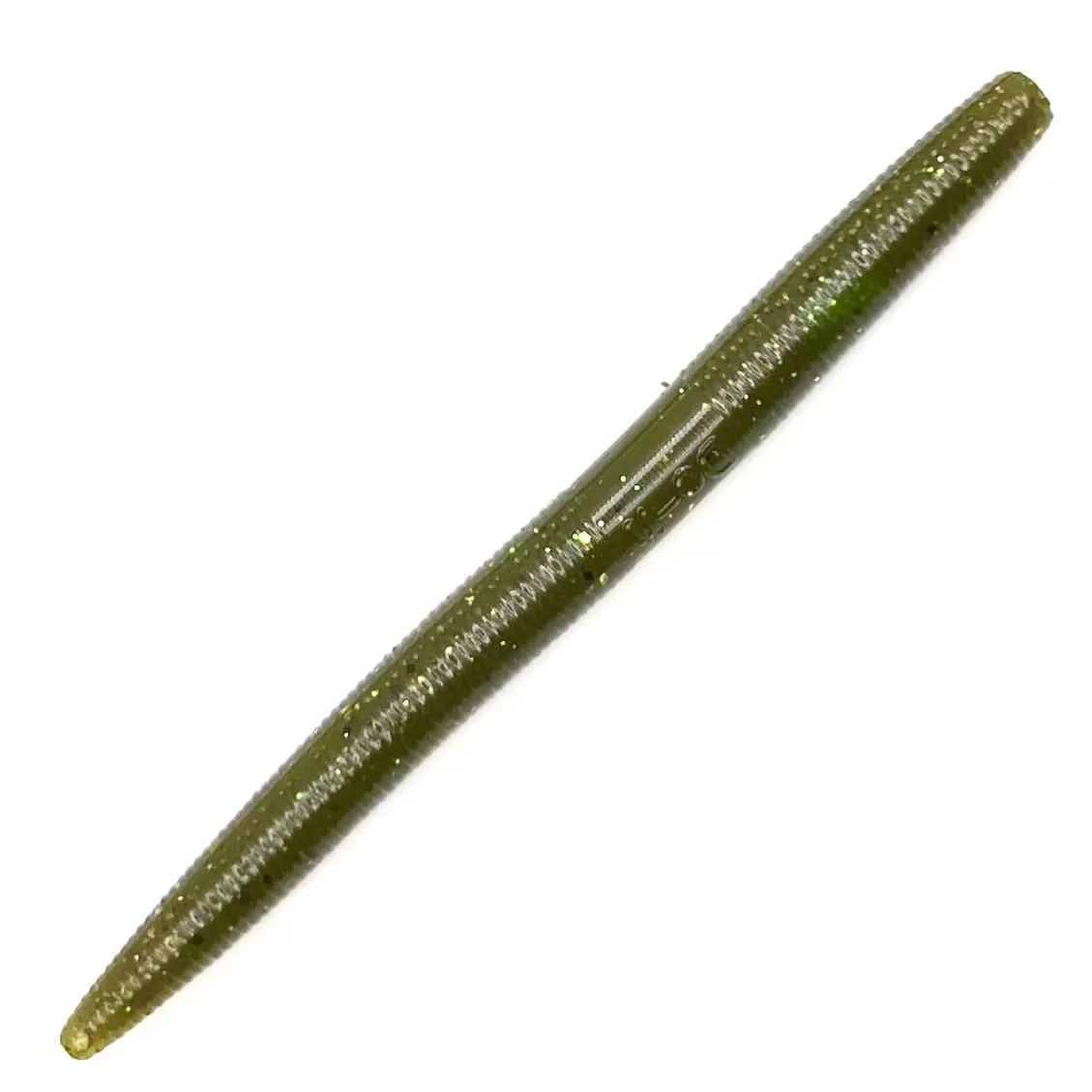 5” Senko worm green pumpkin magic stick bait