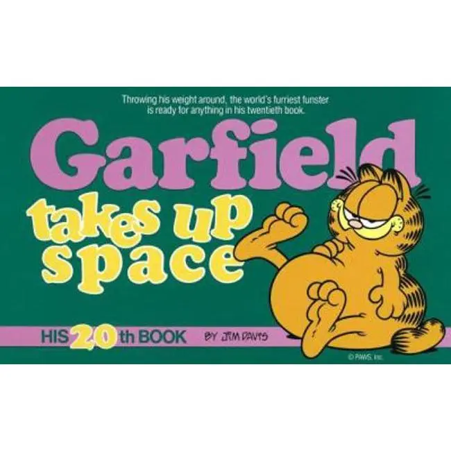 USED Book - Garfield Takes Up Space: His 20th Book by Jim Davis (Paperback) - english