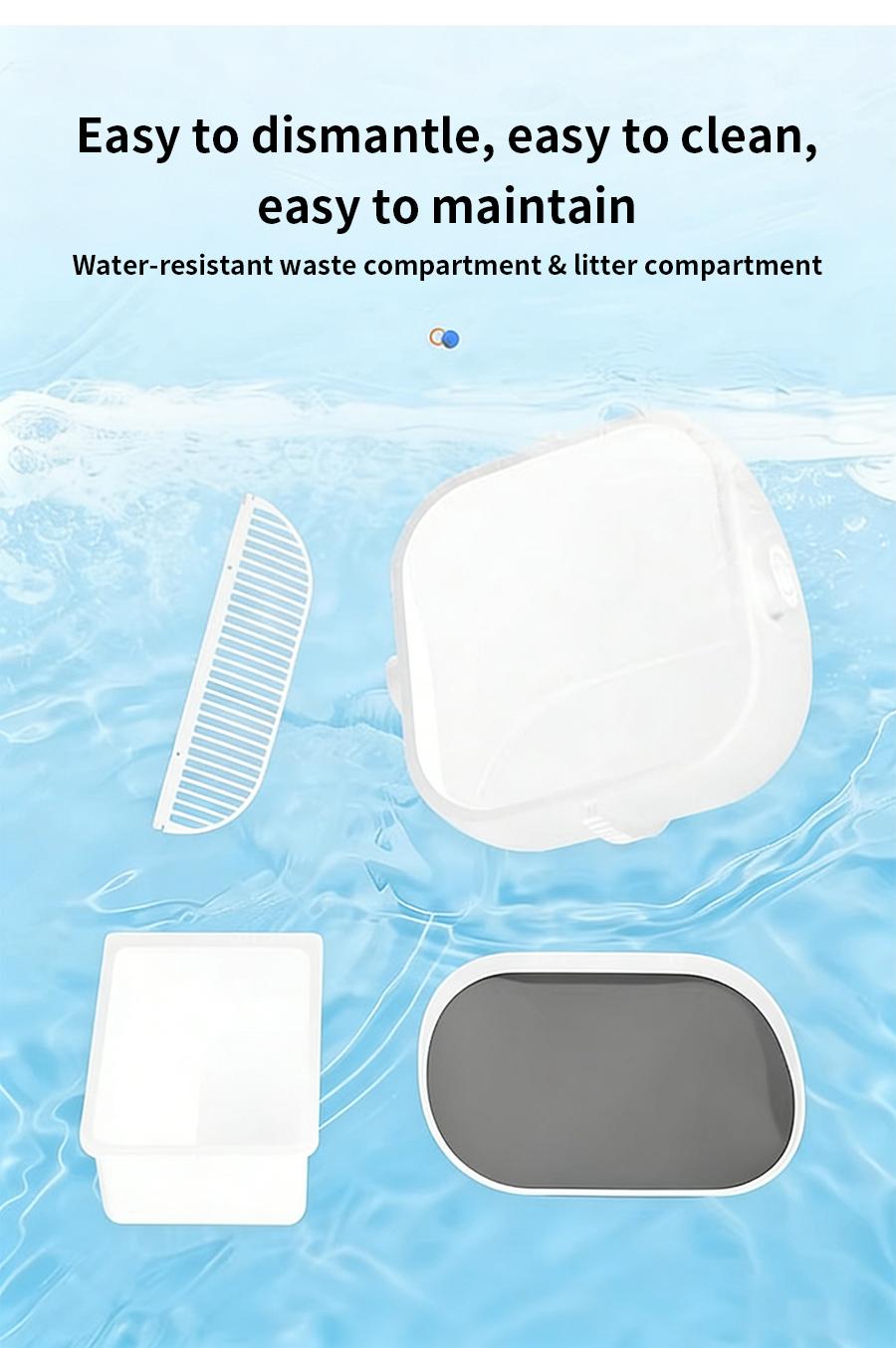 Self-Cleaning Litter Box for Multi-Cat Homes Open-Top Auto Cleaner with APP Control Safety Sensors Odor Lock & Large 10.5L Waste Bin(Only Support 2.4G Wifi) Self-Cleaning Litter Box for Multi-Cat Homes Open-Top Auto Cleaner with APP Control Safety Sensors Odor Lock & Large 10.5L Waste Bin(Only Support 2.4G Wifi)