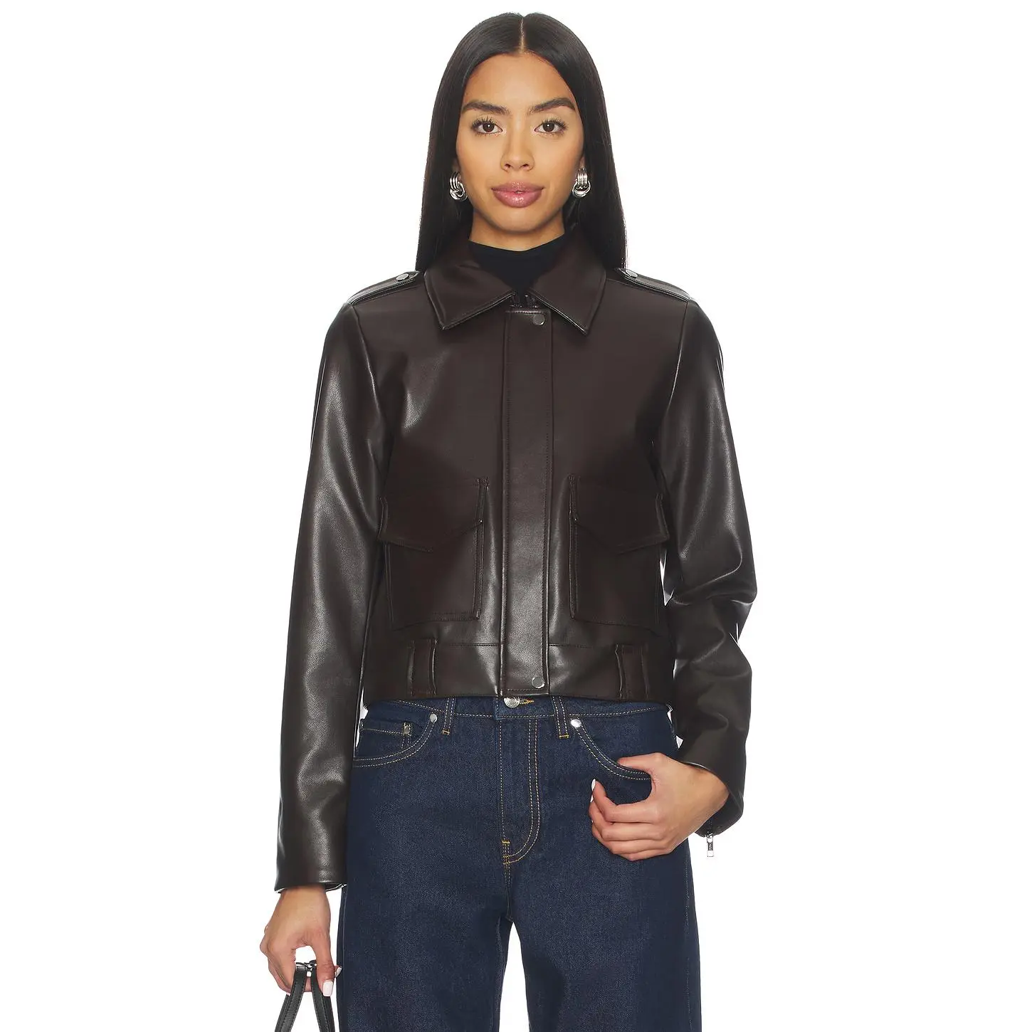 PISTOLA Bex Shrunken Jacket in French Roast