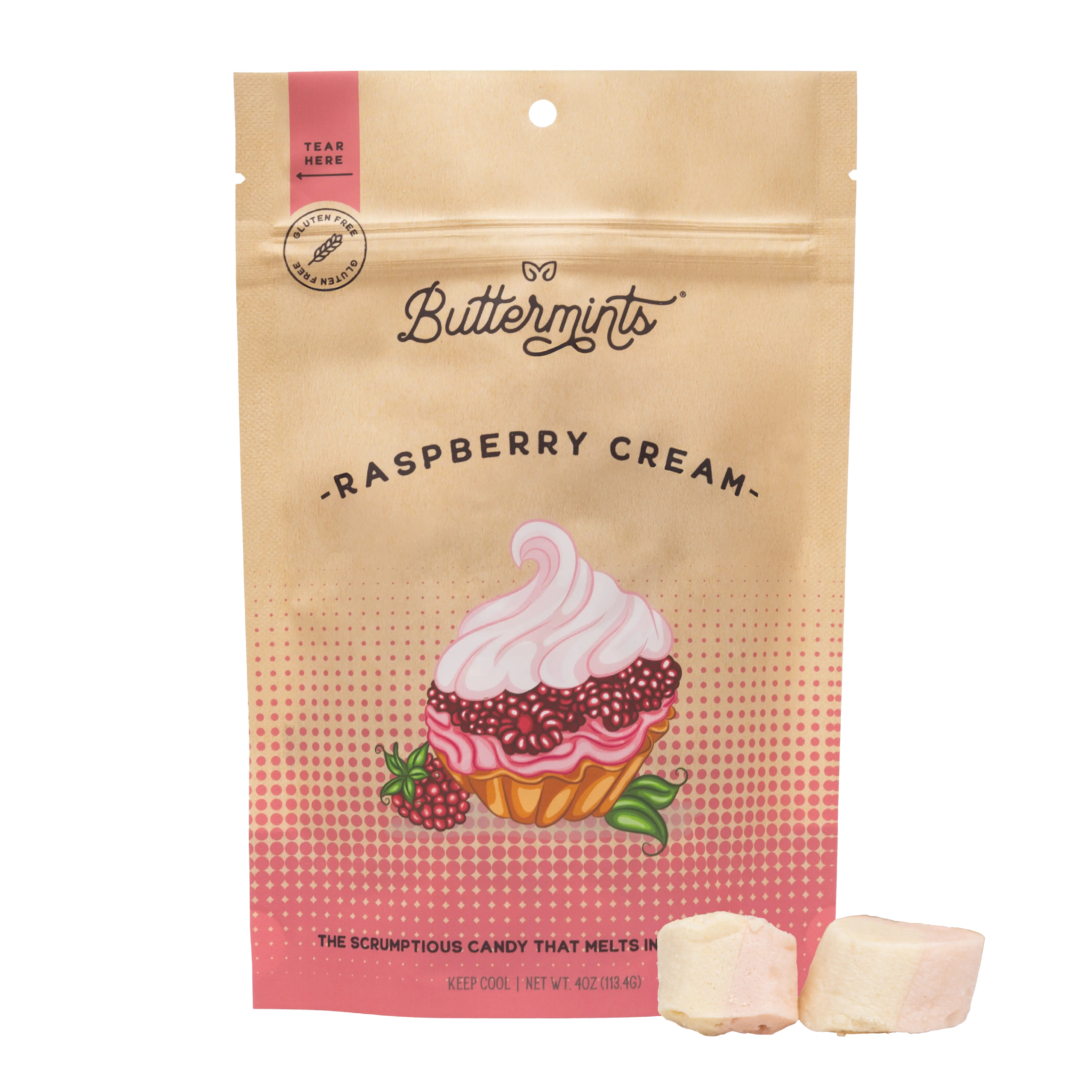 Raspberry Cream Buttermints | Handcrafted Buttermint Candies, Gluten Free