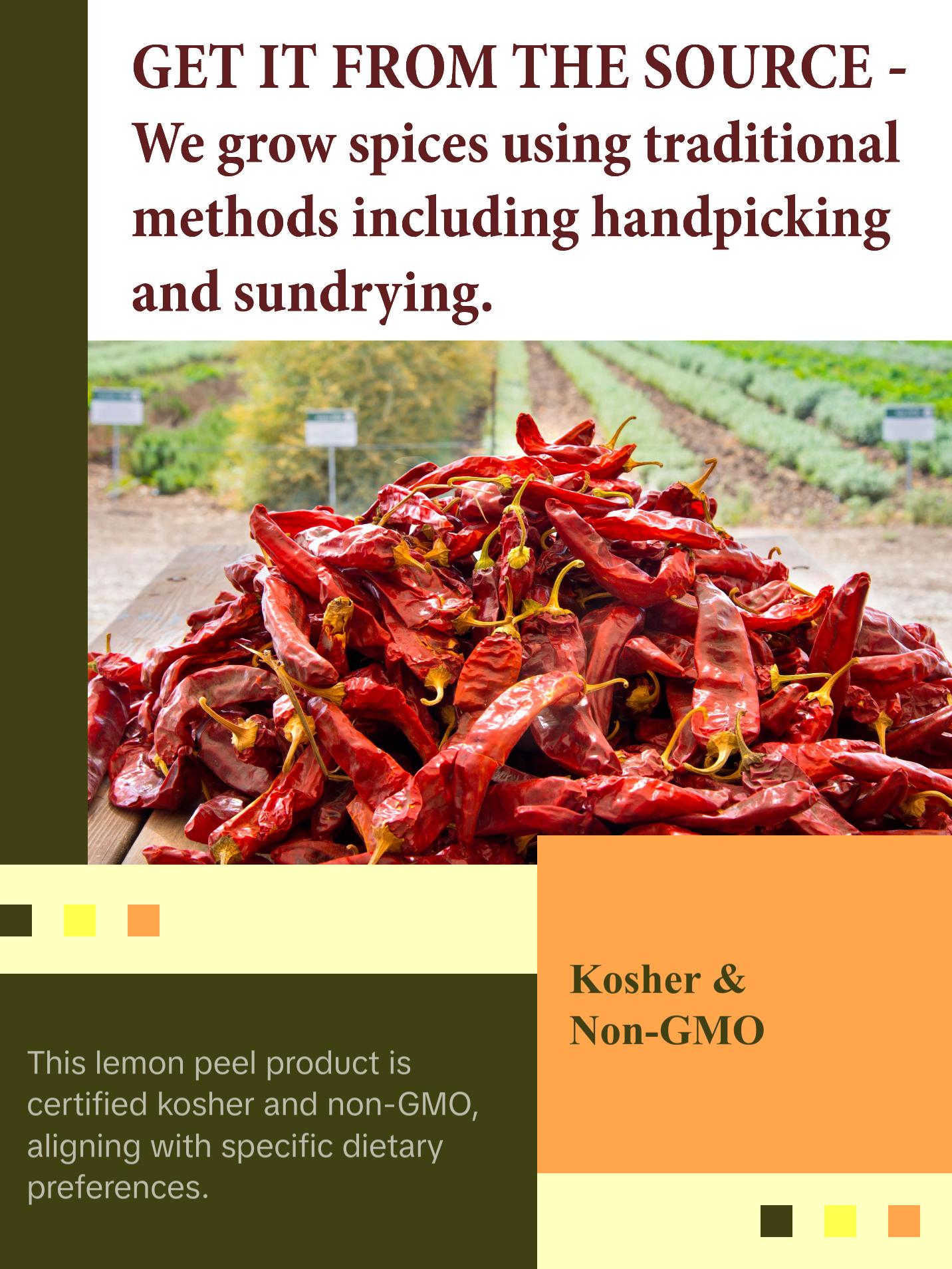 The Spice Way Granulated Lemon Peel  Pure Flavor No Preservatives Kosher Non GMO Salt Free