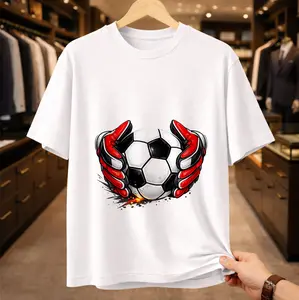 Elite Goalkeeper Graphic T-Shirt, Cool Goalie Gloves & Soccer Ball Tee for Kids & Youth, Brave Keeper Sports Short Sleeve Summer Top