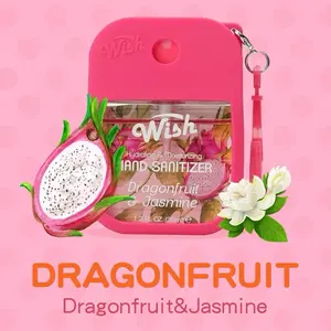 Wish Hand Sanitizer Spray w/ Silicone Holder & Keychain Loop