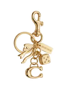 Trendy Keychain Pendant, Lucky Dice Bowknot Charm, Waterproof Zinc Alloy, Fashion Bag Accessory, Daily Wear, Car Key Decoration, Women's Gift, Key Holder
