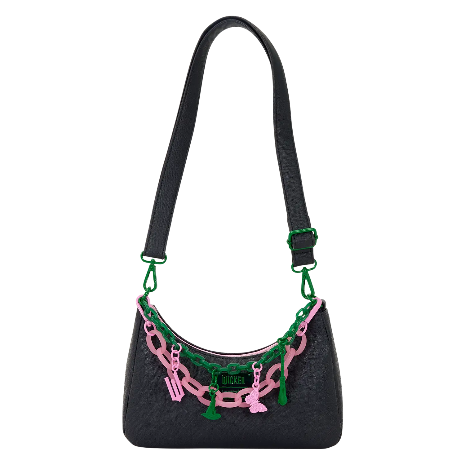 Wicked: For Good Glinda & Elphaba Loungefly Crossbody Bag with Charms