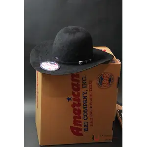 20X American Felt Hat Grizzly Black